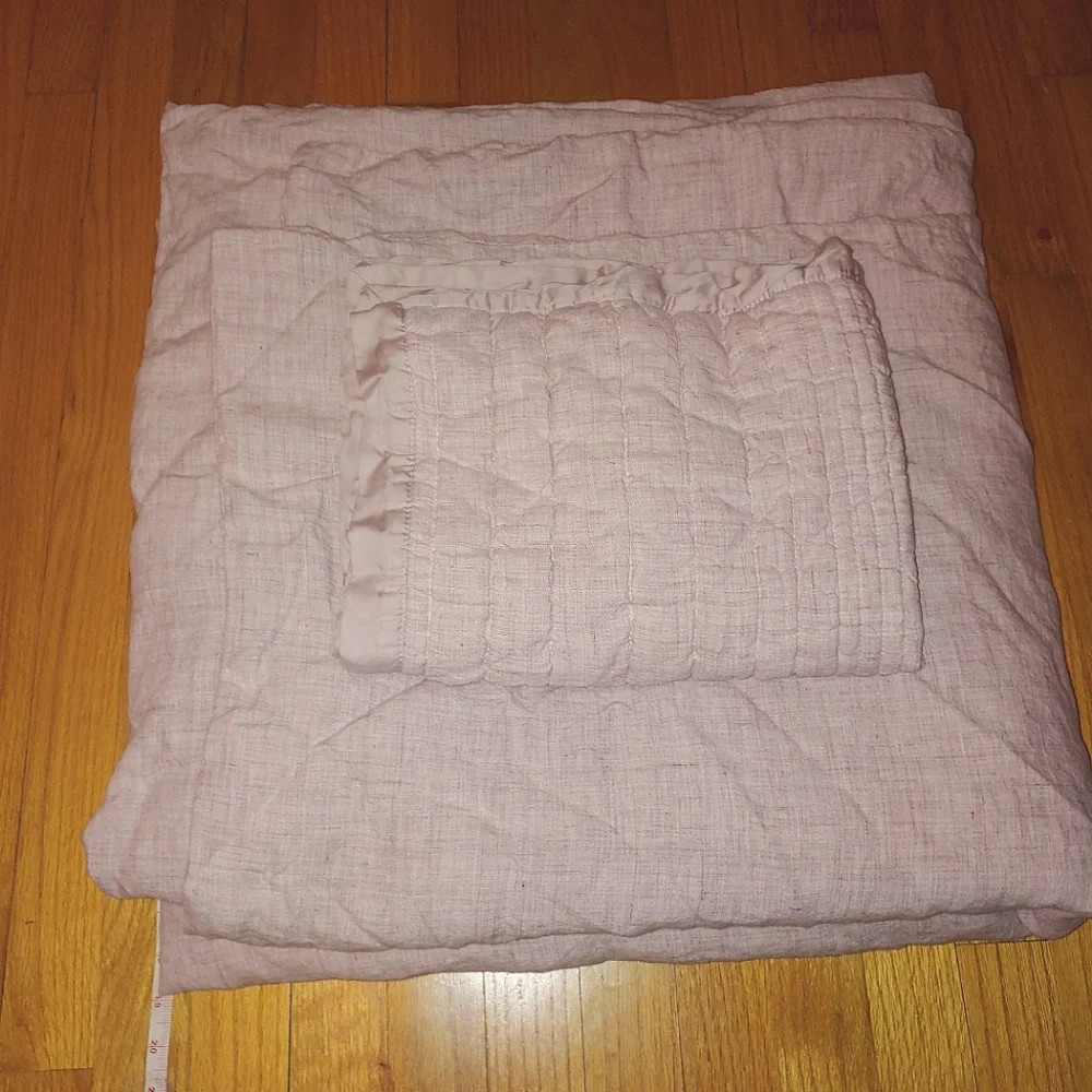 West Elm Bedding Set Queen Duvet Cover w Pillowcase